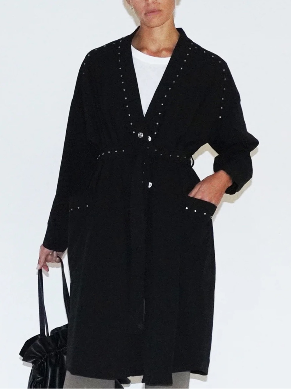 NWOT - Religion - GLORY COAT BLACK - UK 18